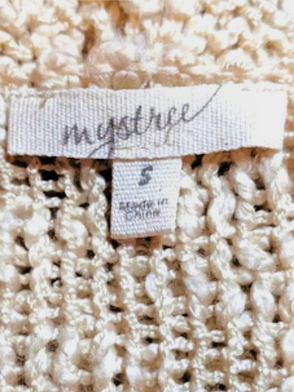Mystree | Coastal Chic Crochet Knit Sweater Top - Picture 7 of 9